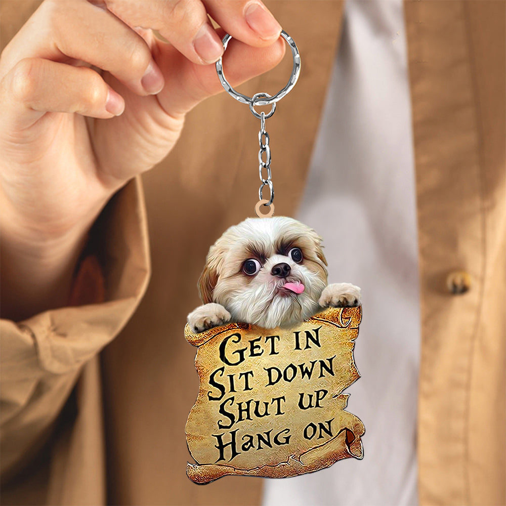 Shih Tzu get in Shih Tzu love Keychain