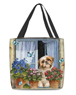 Shih tzu Today I Choose Joy-Cloth Tote Bag