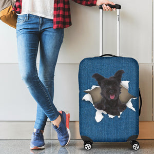 Skye Terrier-Torn Paper Luggage Covers