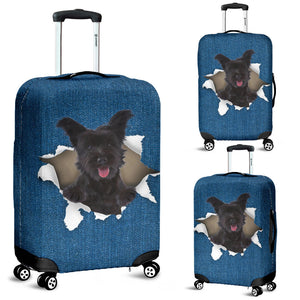 Skye Terrier-Torn Paper Luggage Covers