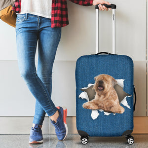 Soft-coated Wheaten Terrier-Torn Paper Luggage Covers