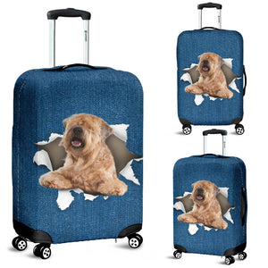 Soft-coated Wheaten Terrier-Torn Paper Luggage Covers