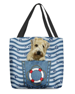 Soft Coated Wheaten Terrier On Board-Cloth Tote Bag