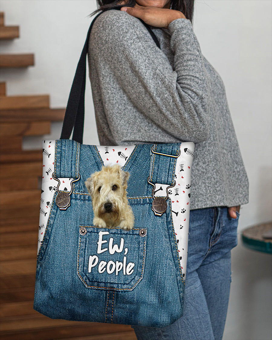 Soft Coated Wheaten Terrier-EW people-Cloth Tote Bag