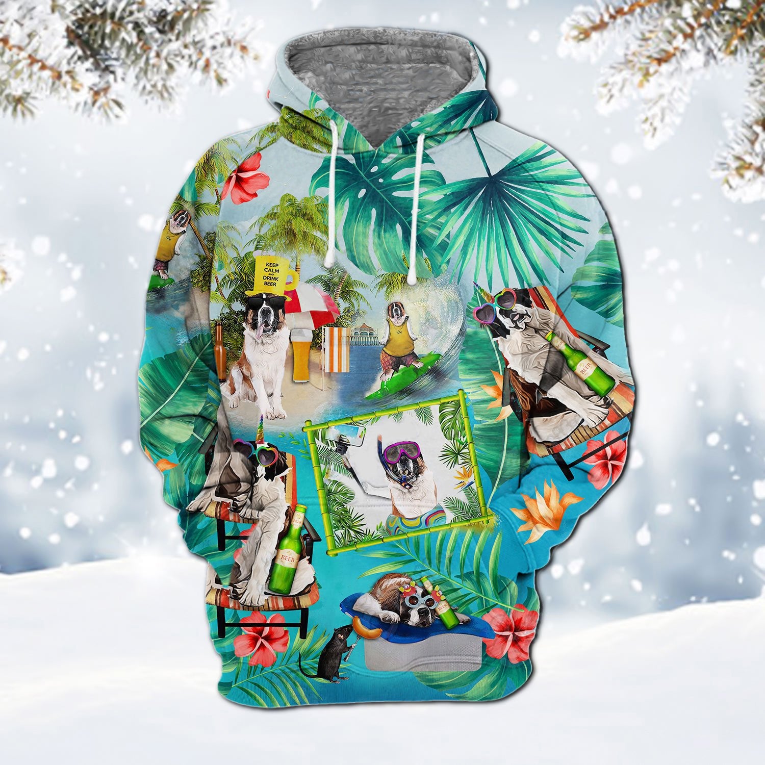 St. Bernard 1-Surfing Hoodie