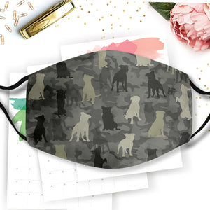Staffordshire Bull Terrier Camo EZ07 0608 Face Mask