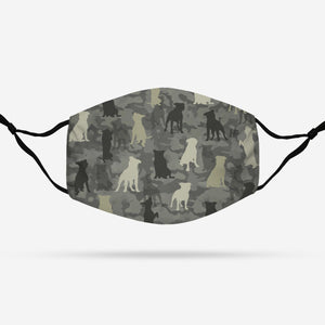 Staffordshire Bull Terrier Camo EZ07 0608 Face Mask