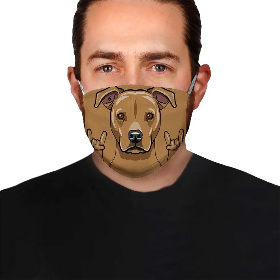 Staffordshire Terrier Dog EZ08 1304 Face Mask