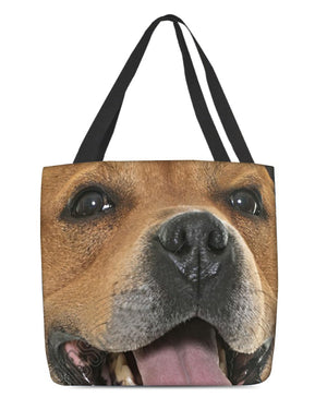 Staffordshire Bull Terrier 2 Face-Cloth Tote Bag