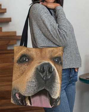 Staffordshire Bull Terrier 2 Face-Cloth Tote Bag