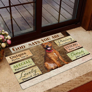 Staffordshire  Bull  Terrier God Says You Are Doormat