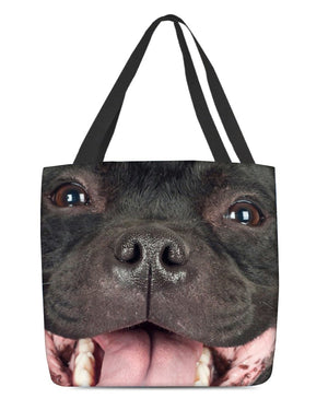 Staffordshire Bull Terrier Face-Cloth Tote Bag