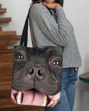 Staffordshire Bull Terrier Face-Cloth Tote Bag