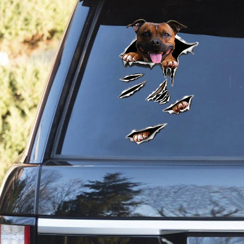 Staffordshire Bull Terrier Scratch Decal