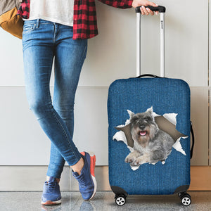 Standard Schnauzer-Torn Paper Luggage Covers