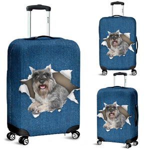 Standard Schnauzer-Torn Paper Luggage Covers