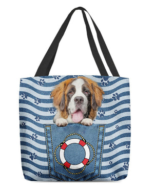 St bernard On Board-Cloth Tote Bag