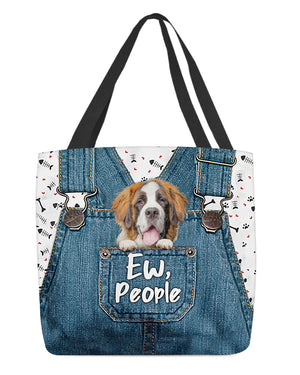 St bernard-EW people-Cloth Tote Bag