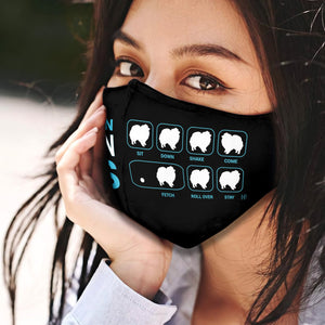 Stubborn Pomeranian Tricks EZ03 0907 Face Mask