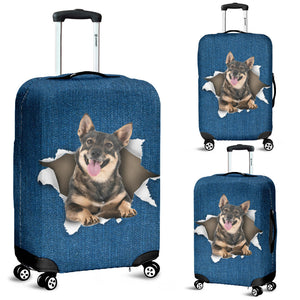 Swedish Vallhund-Torn Paper Luggage Covers