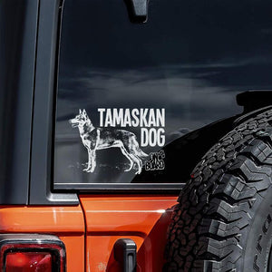 Tamaskan on Board-Car Window Sticker-Dog Sign Decal