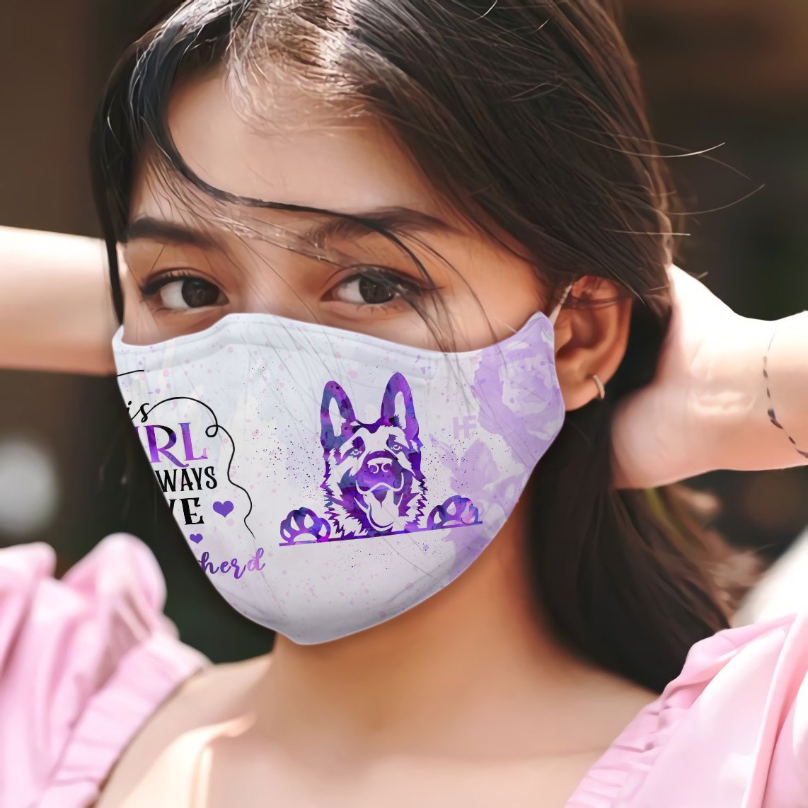 Premium This Girl Will Always Love German Shepherd EZ09 2807 Face Mask