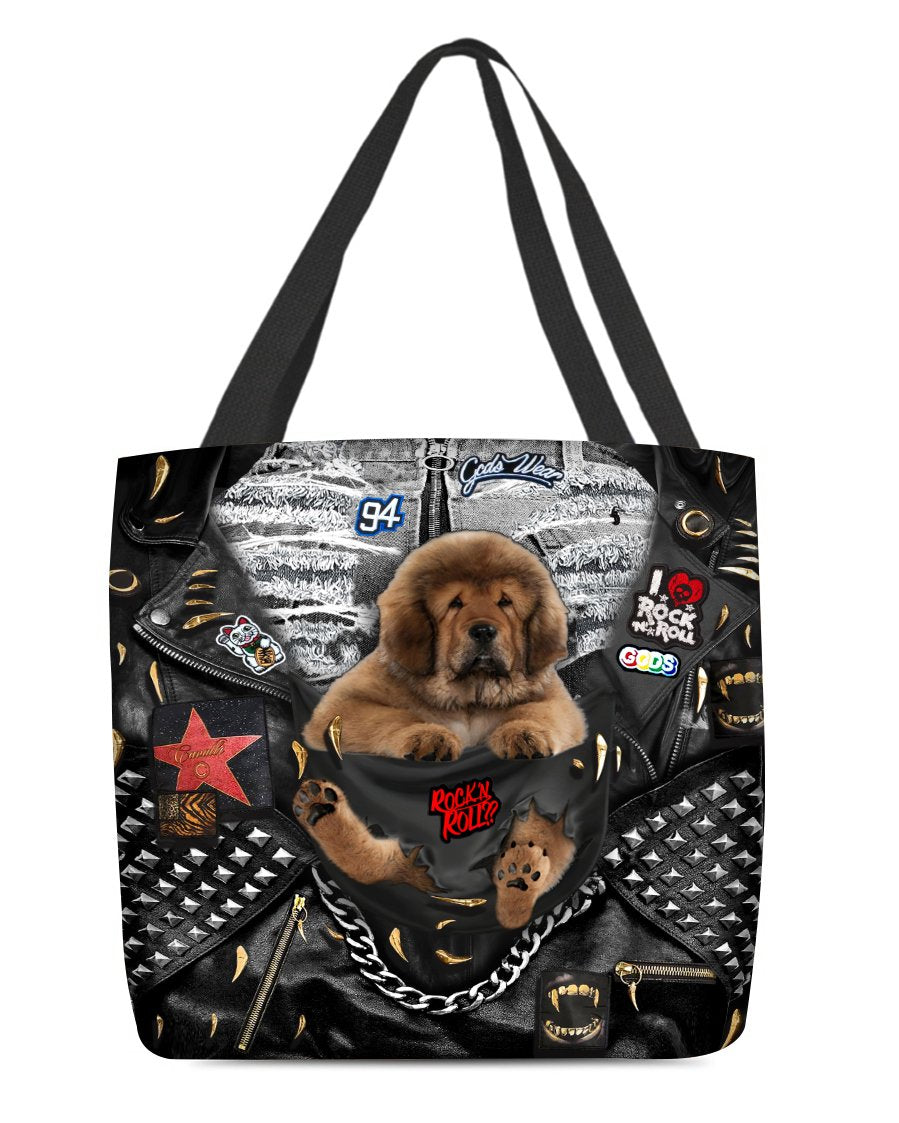 Tibetan Mastiff-Rock Dog-Cloth Tote Bag