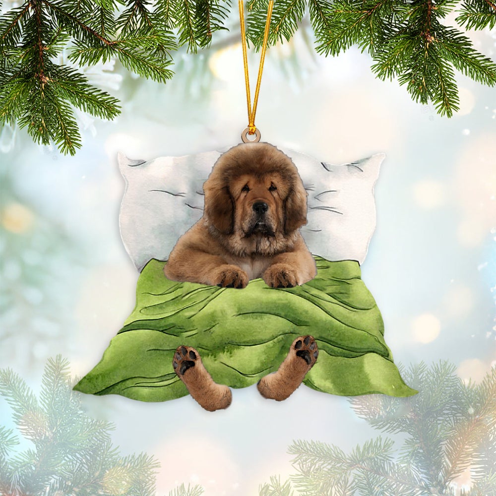 Tibetan Mastiff-Sleep time Two Sides Ornament