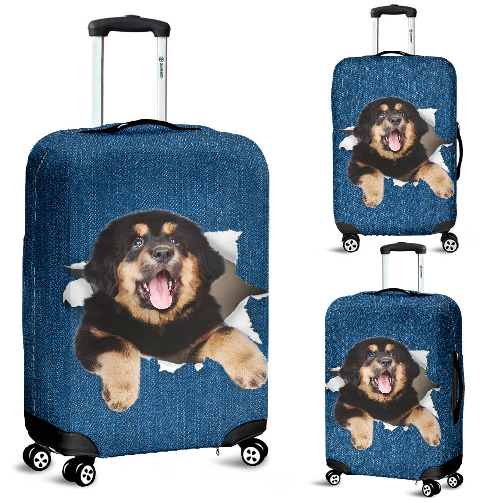 Tibetan Mastiff-Torn Paper Luggage Covers