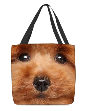 Toy Poodle Face-Cloth Tote Bag