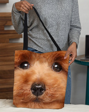 Toy Poodle Face-Cloth Tote Bag