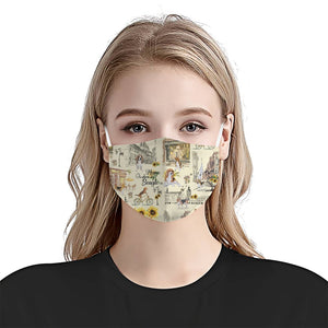 Urban, Sunflower And Beagle EZ07 2207 Face Mask