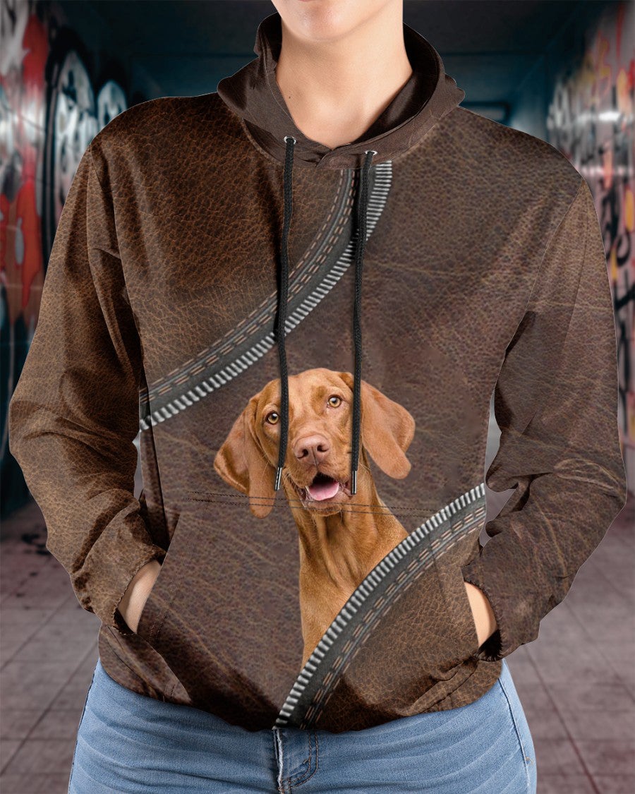 Vizsla-Never Walk Alone Hoodie