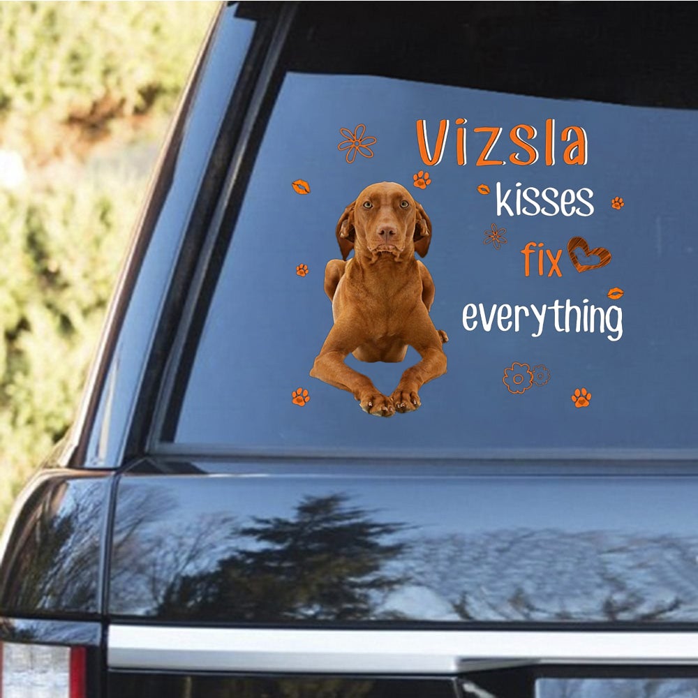 Vizsla-Kiss Fix Everything Decal