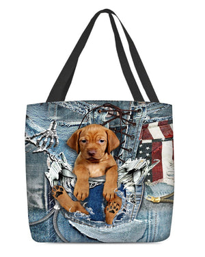 Vizsla-Ripped Jeans-Cloth Tote Bag