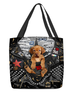 Vizsla-Rock Dog-Cloth Tote Bag