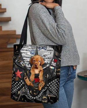 Vizsla-Rock Dog-Cloth Tote Bag