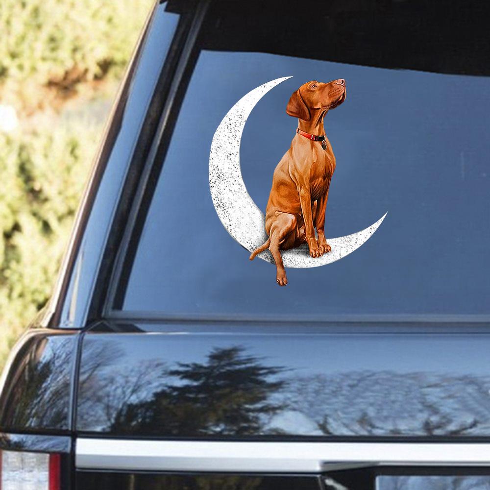 Vizsla-Sit On The Moon Decal