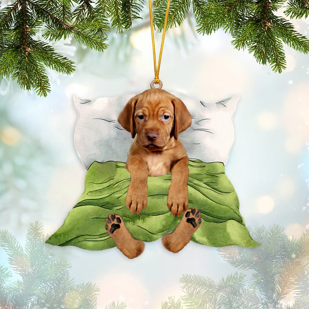 Vizsla-Sleep time Two Sides Ornament