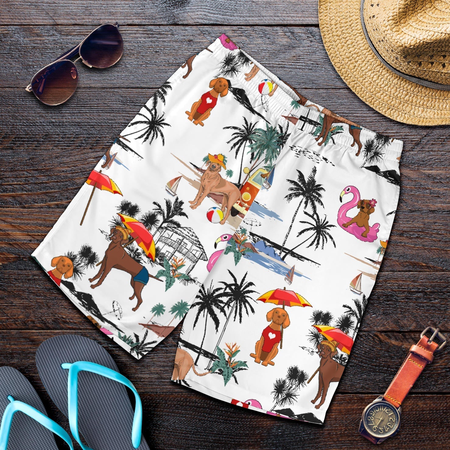 Vizsla-Summer Beach Mens Shorts