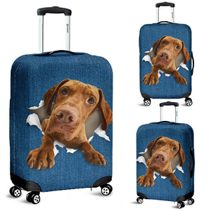 Vizsla-Torn Paper Luggage Covers