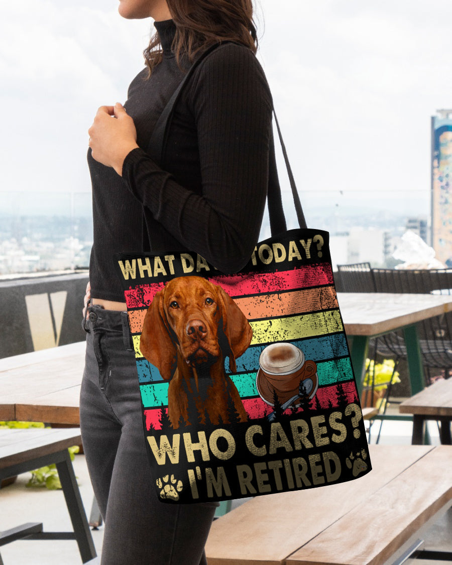 Vizsla Who Cares-Cloth Tote Bag