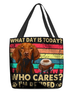 Vizsla Who Cares-Cloth Tote Bag