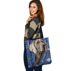 WEIMARANER-The Rainbow-Cloth Tote Bag