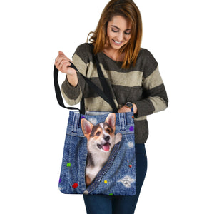 WELSH CORGI-The Rainbow-Cloth Tote Bag