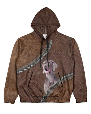 Weimaraner-Never Walk Alone Hoodie