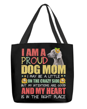 Weimaraner-Right Place-Cloth Tote Bag