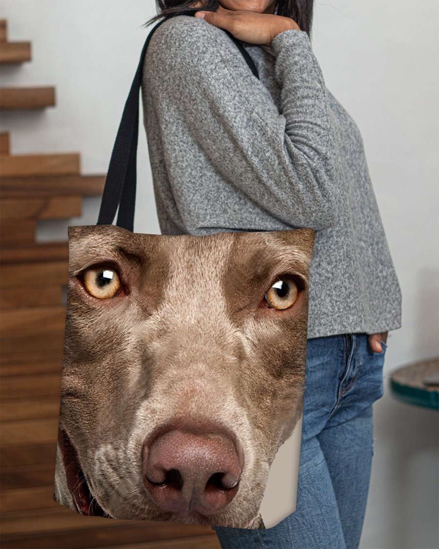 Weimaraner 6 Face-Cloth Tote Bag