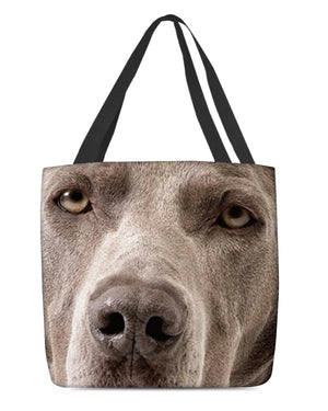 Weimaraner Face-Cloth Tote Bag