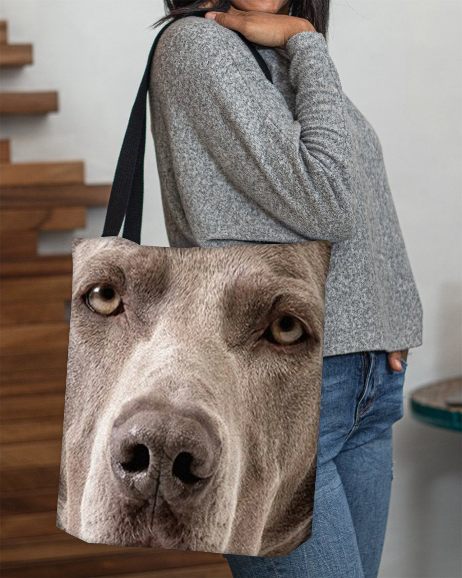 Weimaraner Face-Cloth Tote Bag